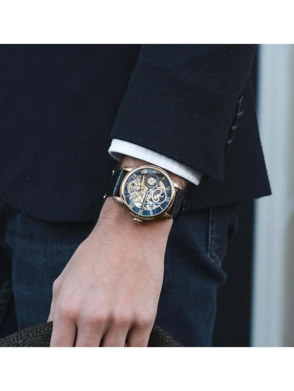 NWT Thomas Earnshaw Longitude Black Dial Men's Watch